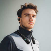 Бездротові навушники ACEFAST N4 neck hanging wireless earphones Black (Цвет 7073) - фото № 5
