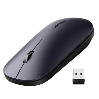 Миша UGREEN MU001 Portable Wireless Mouse  (Black) - изображение 1