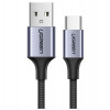 Кабель UGREEN US288 USB-A 2.0 to USB-C Cable Nickel Plating Aluminum Braid 1.5m (Black) (UGR-60127) (UGR-60127)