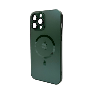 Чохол для смартфона AG Glass Matt Frame Color MagSafe Logo for Apple iPhone 13 Pro Max Cangling Green (AGMattFrameMGiP13PMGreen) - изображение 1