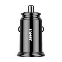 Автомобільний зарядний пристрій Baseus Circular Plastic A+C 30W Black (Колір Черный) - фото № 5