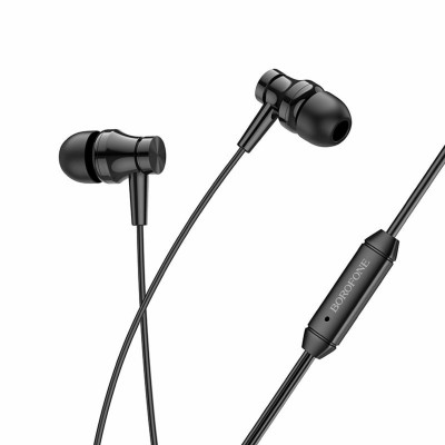Навушники BOROFONE BM67 Talent universal earphones with mis Black - зображення 3