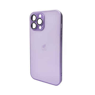 Чохол для смартфона AG Glass Matt Frame Color Logo for Apple iPhone 13 Pro Max Light Purple - зображення 1