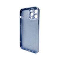 Чохол для смартфона AG Glass Matt Frame Color Logo for Apple iPhone 13 Pro Max Sierra Blue (Цвет Navy Blue) - фото № 2
