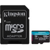 microSDXC (UHS-1 U3) Kingston Canvas Go Plus 128Gb 10 A2 V30 (R170MB/s, W90MB/s) (adapter SD) (SDCG3/128GB) - изображение 2