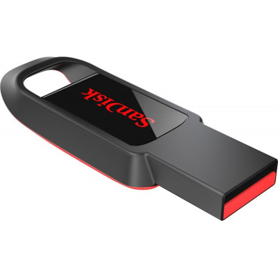 Flash SanDisk USB 2.0 Cruzer Spark 128Gb Black/Red - зображення 1