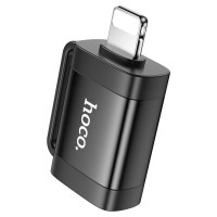Адаптер HOCO UA31A iP male to USB female OTG adapter Black (Колір 7073) - фото № 2