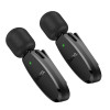 Бездротова мікрофонна система HOCO L15 Dual-mic clip-on wireless digital microphone (iP/Type-C) Black (7073)- № 5