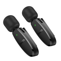 Бездротова мікрофонна система HOCO L15 Dual-mic clip-on wireless digital microphone (iP/Type-C) Black (Цвет 7073) - фото № 5