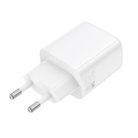 Мережевий зарядний пристрій BOROFONE BN26 Fuente single-port PD20W charger (EU) White (Цвет Білий) - фото № 7