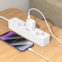 Мережевий зарядний пристрій BOROFONE BN26 Fuente single-port PD20W charger (EU) White (Цвет Білий) - фото № 8