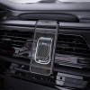 Автотримач для телефона HOCO CA74 Universe air outlet magnetic car holder Black+Silver (Черный)- № 4