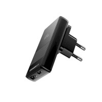 Мережевий зарядний пристрій ESSAGER Ultra Thin Gan 65W 1C1A BLACK (Колір 7073) - фото № 2