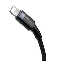 Кабель Baseus Cafule Cable Type-C to iP PD 20W 1m Gray+Black (Колір Темно-серый) - фото № 6