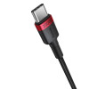 Кабель Baseus Cafule Charging Cable USB-C to USB-C 100W 1m 2pcs Red Black+Grey Black (Red Black+Gray Black)- № 3