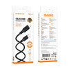 Кабель BOROFONE BX113 Lenny PD silicone charging data cable iP(L=1M) Black (7073)- № 5