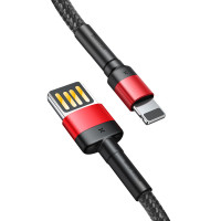 Кабель Baseus Cafule Cable（Special Edition）USB For iP 1m Red+Black (Цвет Black-Red) - фото № 2