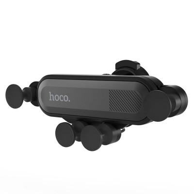 Тримач для мобільного HOCO CA51 Air outlet gravity in-car holder Black - изображение 1