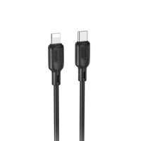 Кабель BOROFONE BX113 Lenny PD silicone charging data cable iP(L=1M) Black (Колір 7073) - фото № 3