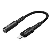 Кабель-перехiдник ACEFAST C1-05 Lightning to 3.5mm aluminum alloy headphones adapter cable Black (Колір 7073), Атикул k15792 |  купить на VILKI.NET - фото № 1