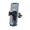 Тримач для мобільного HOCO CA103 vertical and horizontal air outlet gravity car holder Black Metal Gray - зображення 3