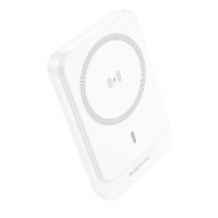 Зовнішній акумулятор BOROFONE BJ63A Nimble PD20W magnetic power bank(10000mAh) White (Цвет _White) - фото № 2