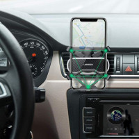 Автотримач для телефона UGREEN LP228 Gravity Drive Air Vent Car Mount Phone Holder With Arc-Shaped mounting clip Black (Колір Black) - фото № 6