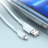 Кабель HOCO X97 Crystal color silicone charging data cable iP light blue (6931474799807) - зображення 4