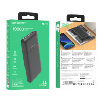 Зовнішній акумулятор BOROFONE BJ16 Cube power bank 10000mAh  Black (Цвет Black) - фото № 3