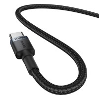 Кабель Baseus Cafule Charging Cable USB-C to USB-C 100W 1m 2pcs Red Black+Grey Black (Колір Red Black+Gray Black) - фото № 4