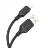 Кабель HOCO X90 Cool silicone charging data cable for iP Black - зображення 2