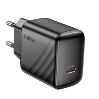 Мережевий зарядний пристрій HOCO CS24A Puerto single-port PD25W charger (EU) Black (Цвет 7073) - фото № 7