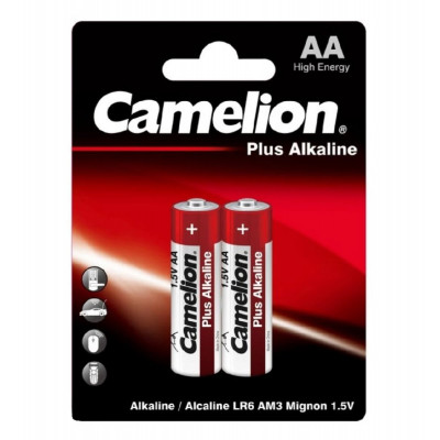 Батарейка CAMELION Plus Alkaline AA/LR6 BP2 2шт (C-11000206) (4260033150035) - зображення 1
