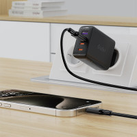 Кабель ACEFAST C17-04 USB-A to USB-C silicone charging data cable Black (Цвет 7073) - фото № 5