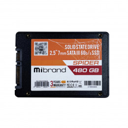SSD Mibrand Spider 480GB 2.5" 7mm SATAIII Bulk
