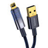 Кабель Baseus Explorer Series Auto Power-Off Fast Charging Data Cable USB to IP 2.4A 2m Blue (Синий)- № 4