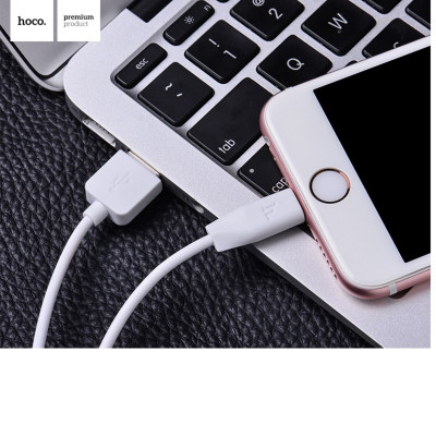 Кабель HOCO X1 USB to Micro 2.4A, 1м, PVC, роз'єми PVC, Білий (6957531032038) - зображення 2