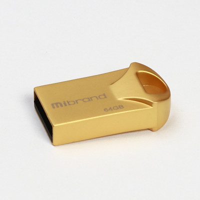Flash Mibrand USB 2.0 Hawk 64Gb Gold (MI2.0/HA64M1G) - зображення 1