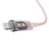 Кабель Baseus Explorer Series Fast Charging Cable with Smart Temperature Control USB to iP 2.4A 1m Pink (Розовый)- № 5