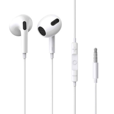 Навушники Baseus Encok 3.5mm lateral in-ear Wired Earphone H17 White - изображение 1