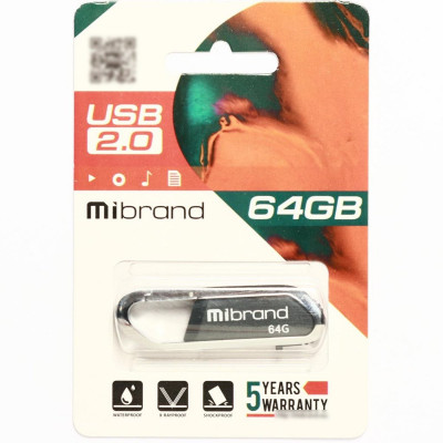 Flash Mibrand USB 2.0 Aligator 64Gb Grey - зображення 2