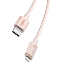 Кабель Baseus Habitat Series Fast Charging Cable USB to iP 2.4A 2m Wheat Pink (Колір Wheat Pink) - фото № 3