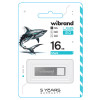 Флеш-накопичувач Wibrand USB 2.0 Shark 16Gb Silver (Серый)- № 2