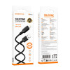 Кабель BOROFONE BX113 Lenny silicone charging data cable iP(L=1M) Black (7073)- № 4