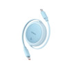 Кабель Baseus Free2Pull Mini Charging Cable USB-C to USB-C 60W 1m Galaxy Blue - № 3