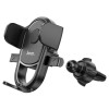 Автотримач для телефона HOCO H6 Grateful one-button car holder(air outlet) Black (Черный)- № 3