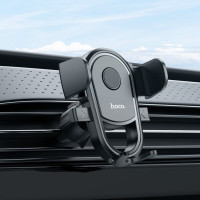 Автотримач для телефона HOCO H6 Grateful one-button car holder(air outlet) Black (Цвет Черный) - фото № 4