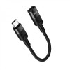 Кабель HOCO U107 Type-C male to iP female adapter cable(L=0.1m) Black (6931474789983)