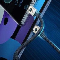 Кабель Baseus Unbreakable Series Fast Charging Data Cable Type-C to Type-C 100W 1m Stellar White (Колір Stellar White) - фото № 4