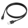 Кабель BOROFONE BX113 Lenny silicone charging data cable iP(L=1M) Black (7073)- № 3